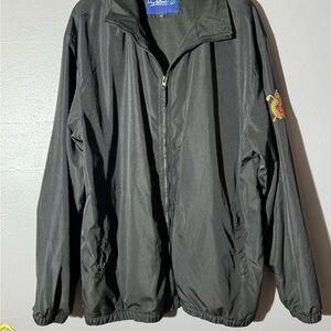 Black Myrtle Beach Gold Windbreaker Jacket size L